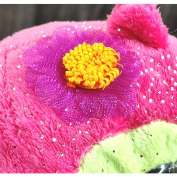 First & Main Fanta Zoo Olivia Owl 7 No. 8504 Pink Glittery Owl Plush Flower - Picture 5 of 11